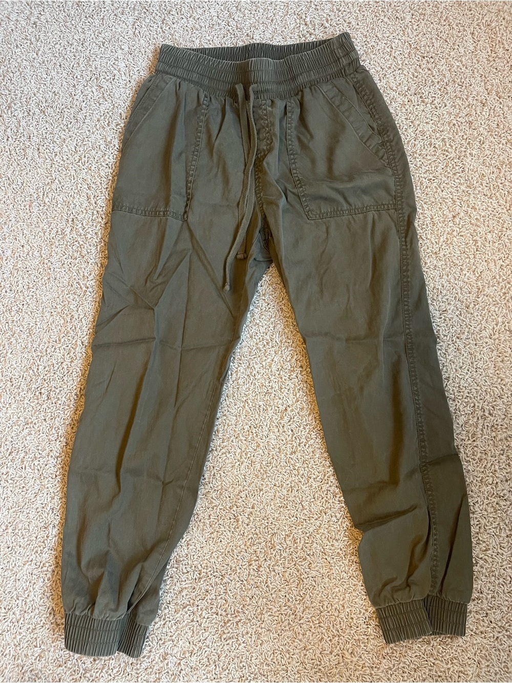 A New Day Olive Green Drawstring Jogger Pants